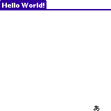 HelloWorld MIDlet