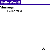 HelloWorld MIDlet